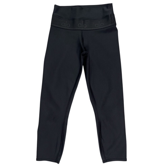 Alo Yoga High Waist Fitness Capri Leggings in Black Size Small - Picture 4 of 11